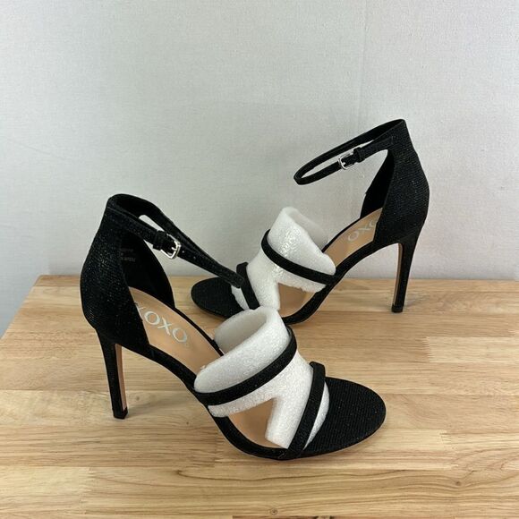 XOXO Bridgette Strappy Sandals- Black- Size 8- NIB - Picture 5 of 8